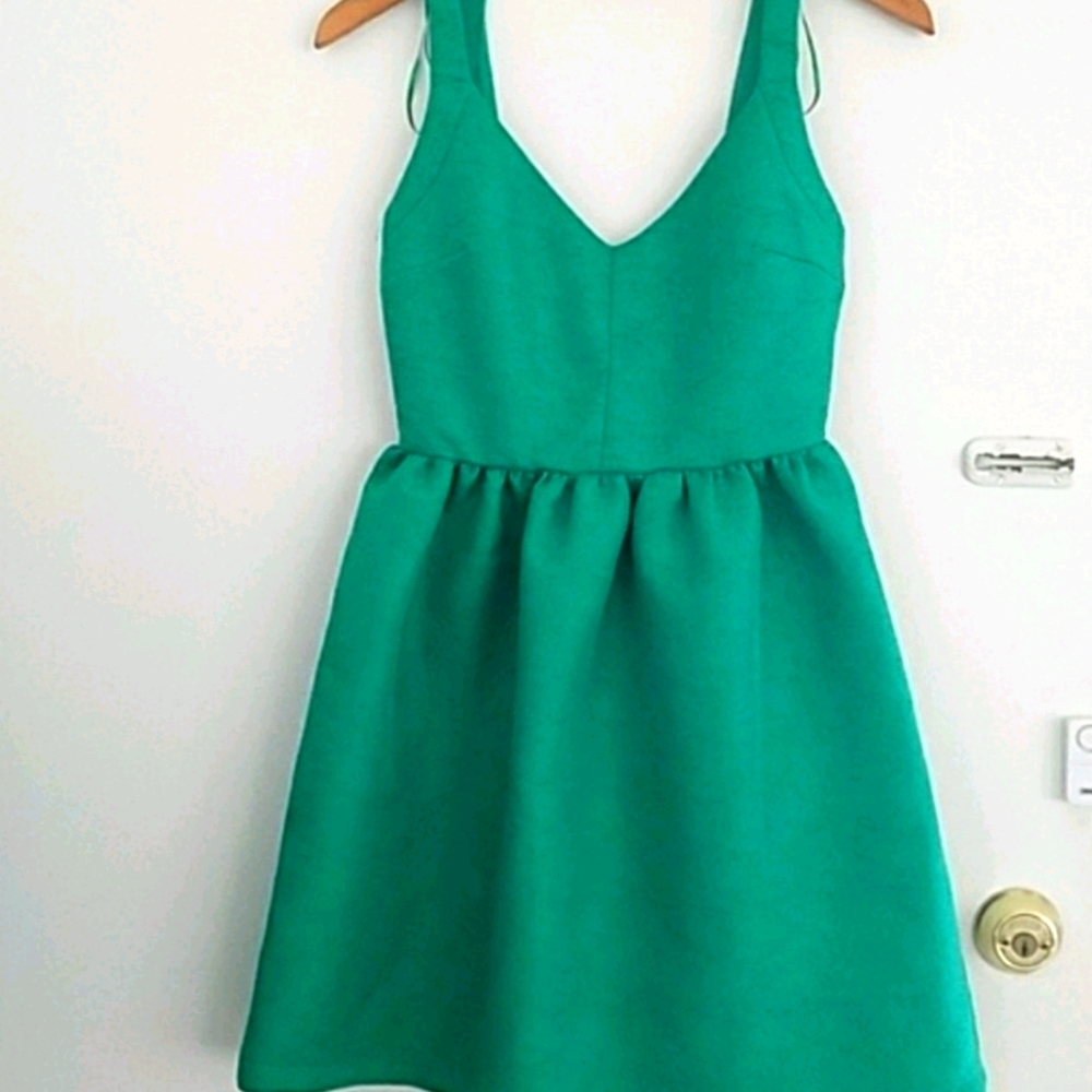 Zara Emerald Green Skater Dress